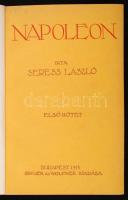 Seress László: Napóleon. I-III. kötet. Bp., én. Singer és Wolfner. Korabeli egységes félvászon védők...