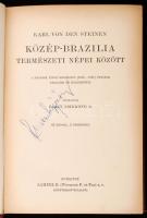 Von den Steinen, Karl: Közép-Brazília természeti népei között. Bp., é. n., Lampel R. (A Magyar Földr...