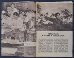cca 1951 Korea harca a békéért és a szabadságért képes propaganda kiadvány 16p
