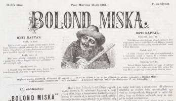 1864 A Bolond Miska c. élclap 11. száma