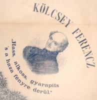 XIX. sz. vége: Kölcsey Ferencet ábrázoló papír szalvéta