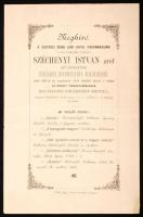 1891 Eger Széchenyi jubileumi ünnepségre szóló meghívó