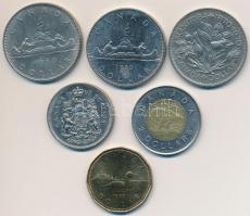 Kanada 1969. 50c + 1$ + 1970. 1$ "Manitoba" + 1980. 1$ + 1987. 1$ + 1996. 2$ T:2
Canada 1...