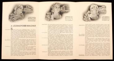 cca 1940 Széchenyi István életútja illusztráslt formában. Légrády Sándor illusztrációi leporellón