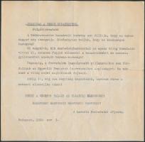 1956. november 5. Géppel írt röplap a forradalomból "A harcoló forradalmi ifjúság" aláírással