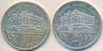 1992. 200Ft Ag "MNB" (2x) T:2,2-