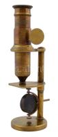 Antik réz mikroszkóp / Anique microscope 22 cm