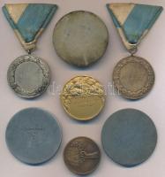 ~1930-1940. 7db díjérem, közte "A Magyar Úszó Szövetség Bajnoki Érme" fém díjérem "LU...