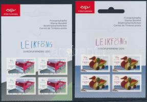 Europa CEPT, Old toys 2 self-adhesive stamp-booklet, Europa CEPT, régi játékok 2 db öntapadós bélyegfüzetlap