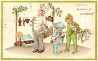 Christmas, children, B.P. 2225. litho s: Kerckhoff