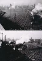 cca 1935 Danassy Károly (1904-1996) budapesti vasúti pályaudvaron készült felvételeinek modern nagyí...