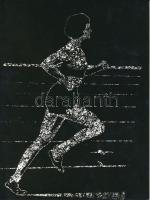 cca 1980 Bándi András jelzés nélküli vintage fotóművészeti alkotása, 24x18 cm