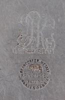 Berndorf alpakka füles tál, monogrammal, jelzett, d: 20 cm