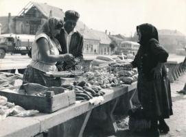 1962 Veszprémi piac, 18x24 cm