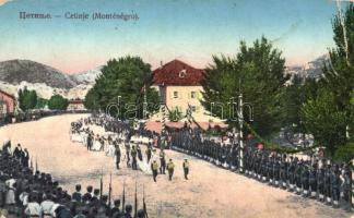 Cetinje, Cettigne; majesties arrive for the wedding (EB)