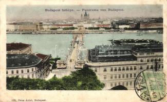 Budapest, Lánchíd, Duna fürdő; Ganz Antal 100.  (EK)