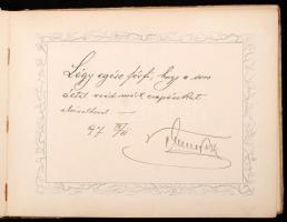 cca 1897 Emlékkönyv az 1890-es évekből