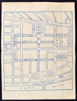 1926 Eucharisztikus körmenet rendje. Szabályzat, hátoldalán térképpel