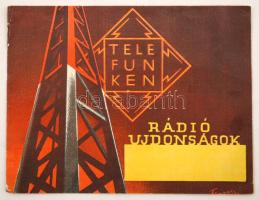 cca 1930 Telefunken rádió képes reklám katalógus 8p.