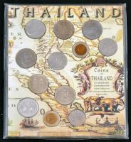 Thaiföld 1966-2000. 1B-10B (12xklf) díszkiadásban T:1-,2 Thailand 1966-2000. 1 Baht - 10 Baht (12xdiff) in souvenir packing C:AU,XF