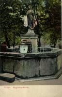 Báziás, Magdolna-forrás; kiadó A. Mühsammer / fountain (EB)