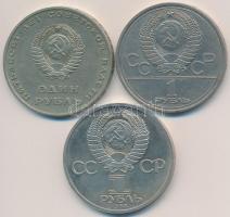 Szovjetunió 1967-1983. 1R (3xklf), közte 1983. 1R Cu-Ni "Karl Marx halálának 100. évfordulója&q...