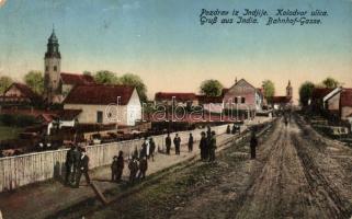 Indija, India; Vasút utca, Kolodvor ulica / street of the railway station (EB)