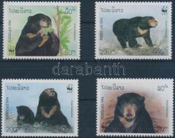 WWF Malaysian bear set + 4 FDC, WWF: Maláj medve sor + 4 FDC