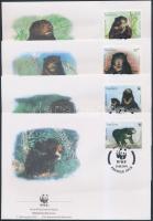 WWF Malaysian bear set + 4 FDC WWF: Maláj medve sor + 4 FDC