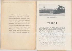 cca 1930 Trieste, az Ente Nazionale Industrie Turistiche (ENIT) német nyelvű kiadványa képekkel, kih...