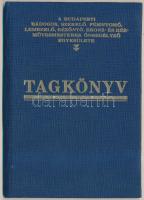 cca 1935 Tagkönyv A Budapesti bádogos, szerelő, fémnyomó, lemezelő, rézöntő, bronz- és rézművesmesterek önsegélyező egyesülete,pp.:31, 13x9cm