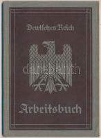 1936 Munkakönyv, Arbeitsbuch Deutsches-Reich,pp.:32, 15x10cm