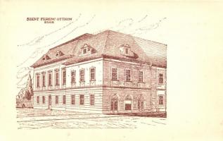 Eger, Szent Ferenc Otthon, tervezte: Walder Gyula, építik: Nagy Testvérek (ázott sarok / wet corner)