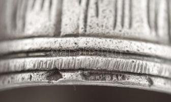 Orosz ezüst (Ag.)kupicás pohár, alján táncoló figurával, jelzett, nettó:59 g. ,  m:8 cm