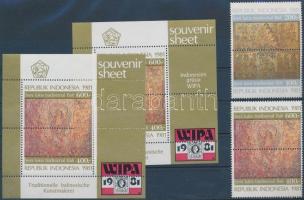 Nemzetközi bélyegkiállítás 2 klf pár + 2 klf blokk, International Stamp Exhibition 2 pairs + 2 blocks