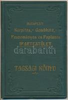 1914 Tagsági könyv, Budapesti Kárpitos,-Gombkötő,- Paszományos és paplanos Ipartestület,szép állapotban,  pp.:12, 18x12cm