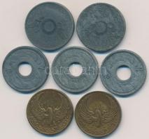 1933. "BSZKRT / Kis szakaszjegy" aranyozott Cu zseton + 1Ft Zn "BSZKRT" + 1943. ...