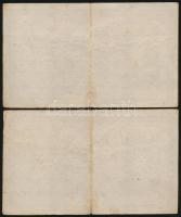 1918. 200K "A 2040" hullámos hátlap (4x) sorszámkövetők egy ugrással T:III,IV