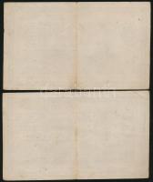 1918. 200K "A 2040" hullámos hátlap (4x) sorszámkövetők egy ugrással T:III,IV