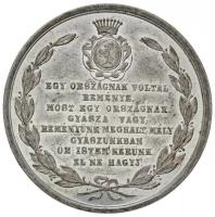 1861. "Széki Gróf Teleki László" Sn emlékérem "SZÉKI GRÓF TELEKI LÁSZLÓ, SZ: 1811 FEB...