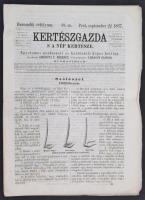 1867 Kertészgazda s a nép kertésze, egyetemes gazdászati és kertészeti képes hetilap. Szerk.: Girókuti P. Ferenc. 3. évf. 38. sz. Pest, Emich Gusztáv. Érdekes írásokkal, illusztrációkkal