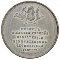 1867. "A kormányalakítás emlékére" Sn emlékérem "ÉLJEN AZ ALKOTMÁNY ÉLJEN A HAZA ÉLJE...