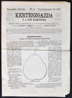 1867 Kertészgazda s a nép kertésze, egyetemes gazdászati és kertészeti képes hetilap. Szerk.: Girókuti P. Ferenc. 3. évf. 39. sz. Pest, Emich Gusztáv. Érdekes írásokkal, illusztrációkkal.