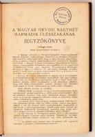 1933 - A Magyar Orvosok Tudományos Egyesületeinek Szövetsége - A magyar orvosi nagyhét harmadik  ülé...