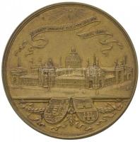 1885. "Emlékérem a budapesti országos kiállításra" aranyozott Br emlékérem "RUDOLF TR...