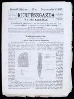 1867 Kertészgazda s a nép kertésze, egyetemes gazdászati és kertészeti képes hetilap. Szerk.: Girókuti P. Ferenc. 3. évf. 47. sz. Pest, Emich Gusztáv. Érdekes írásokkal, illusztrációkkal.