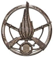 Olaszország DN Gyalogos lövész fém sapkajelvény, az alakulat száma hiányzik (59mm) T:2 Italy ND Infantry metal cap badge, the number of the unit is missing (59mm) C:XF