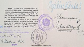 1940 Szörényi Erzsébet (1904-1987) geológus gyorsíró bizonyítványa