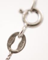 Ezüst nyaklánc arab feliratú szív medállal, Ag., 2,6gr.,jelzett, 50cm/ Silver heart pendant necklace...