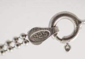 Ezüst karlánc virágokkal, Ag., 5gr.,jelzett, 18cm/Silver bracelet with flowers, Ag. 5gr., Signed, 18...